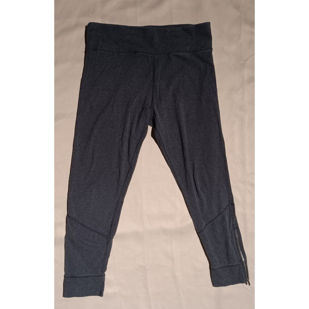 Calvin Klein Performance Leggings XL Charcoal Gray Zipper Athleisure Travel - Picture 2 of 5